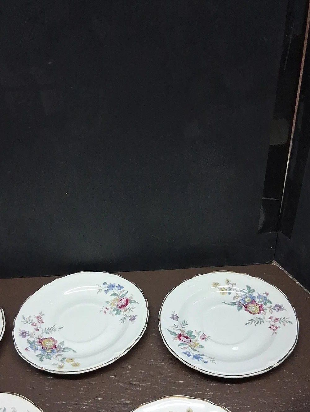 6 Pc EDWIN KNOWLES-4 Saucers, 1 Cup, 1‎ Dessert Plate-Replacement Pieces Winslow